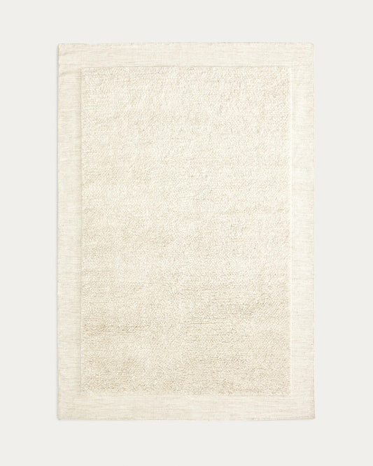 Marely white wool rug 200 x 300 cm