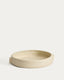 Mireni papier-mâché centrepiece beige Ø 31 cm