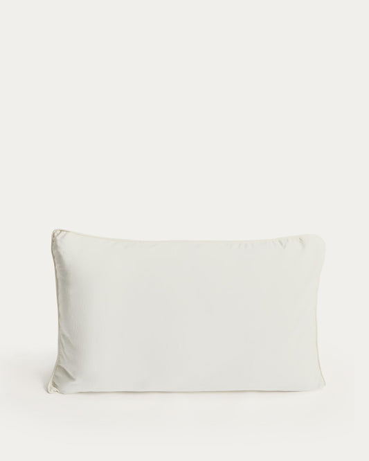 Sirale 100% cotton sateen pillowcase with washed white finish 45 x 110cm