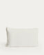 Sirale 100% cotton sateen pillowcase with washed white finish 45 x 110cm