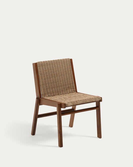 Itani chair in FSC 100% solid acacia wood and synthetic rattan