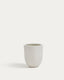 Aiguablava plant pot in white cement, Ø 39 cm