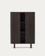 Mailen 2 door highboard in ash veneer with a dark finish 110 x 160 cm