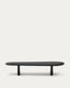 Pirita coffee table made from solid oak wood in a black finish, 147 x 65 cm FSC 100%