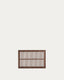 Beyla solid ash wood headboard with walnut finish for a bed up to 90 cm FSC 100%