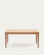 Yain extendable table with oak veneer and solid oak, 160 (220) x 80 cm