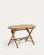 Dandara folding table in solid acacia wood natural finish, Ø 120 x 60 cm FSC 100%