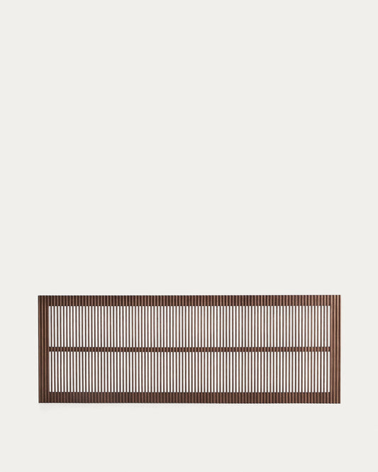 Beyla solid ash wood headboard with walnut finish for a bed up to 180 cm FSC 100%