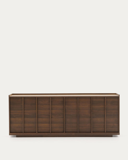 Onix sideboard with a walnut veneer in a dark finish, 200 x 80 cm FSC Mix Credit