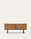 Mailen 2 door TV stand in ash veneer with a natural finish 120 x 50 cm