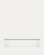 Adularia transparent, tempered-glass coffee table, 140 x 60 cm