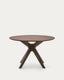 Naanim round table in walnut veneer, Ø 120 cm