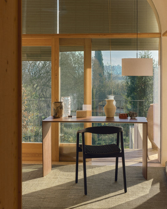 Litto work desk in walnut veneer FSC Mix Credit 140 x 60 cm