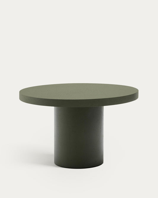Aiguablava green cement round table Ø120cm