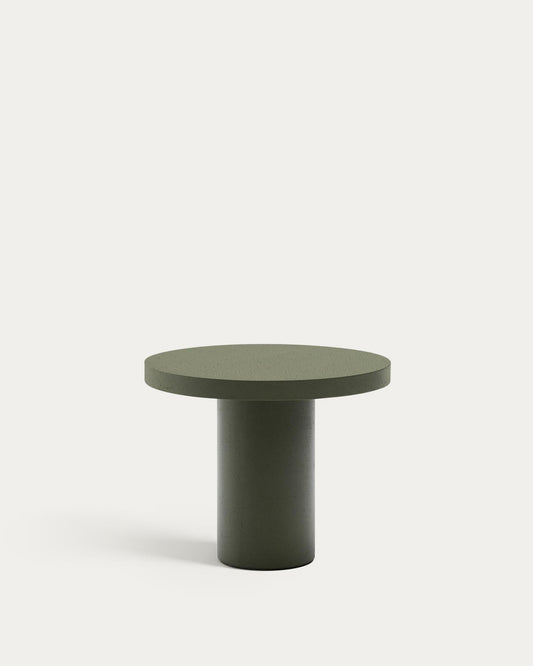 Aiguablava green cement round table Ø90cm