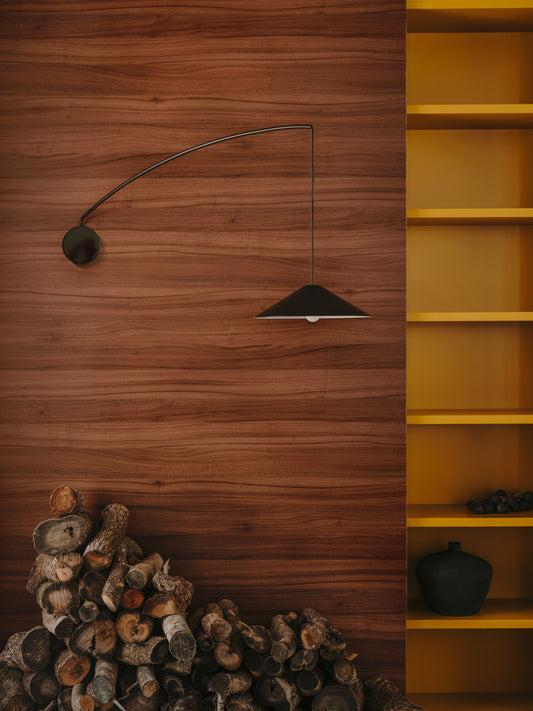 Kally wall lamp in a black painted finish