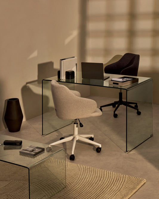 Burano glass table 125 x 70 cm