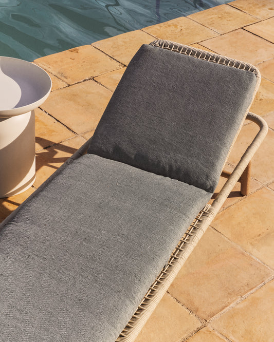 Maoni green 100% PET sun lounger cushion 50 x 175cm