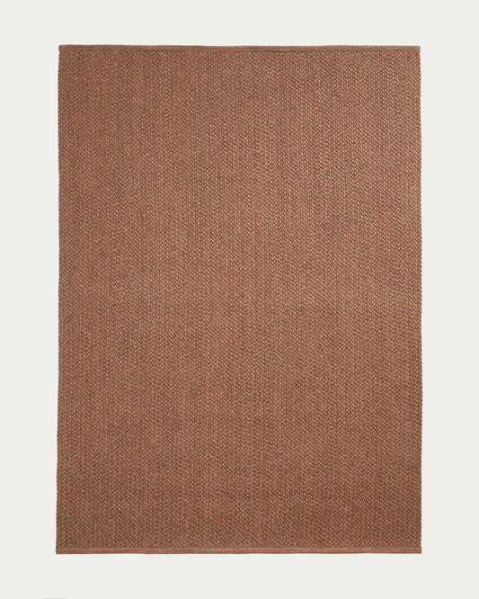Rug Despas in synthetic fibers terracotta 160 x 230 cm