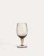 Sileia wine glass made of brown recycled glass