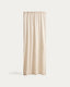 Nolira stone grey linen blend curtain 140 x 270 cm