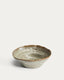 Alenia deep plate in grey ceramic