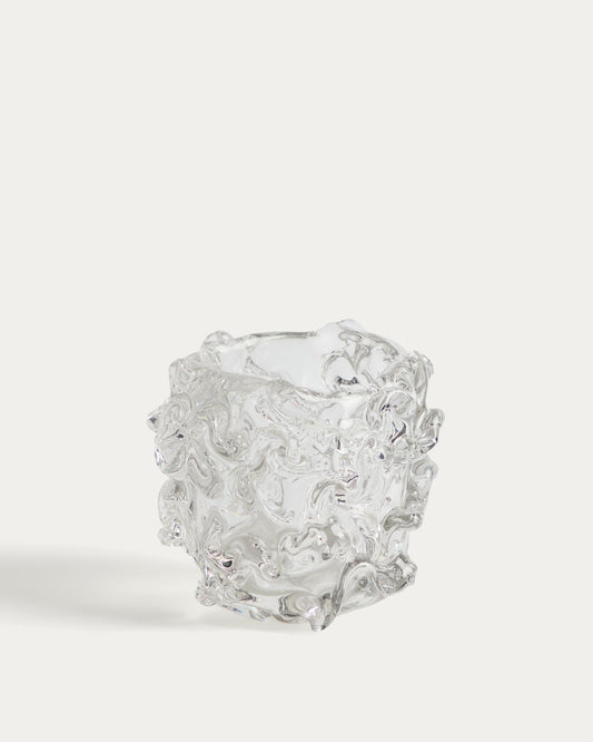 Vorma clear glass centrepiece Ø17.5cm