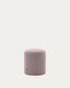 Kaeli purple footrest with removable cover Ø43cm