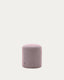 Kaeli purple footrest with removable cover Ø43cm