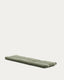 Daila green 100% PET sun lounger cushion with Ikat graphic 50 x 175cm