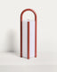 Leros large portable table lamp in terracotta polyethylene and steel