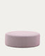 Kaeli purple footrest with removable cover Ø120cm