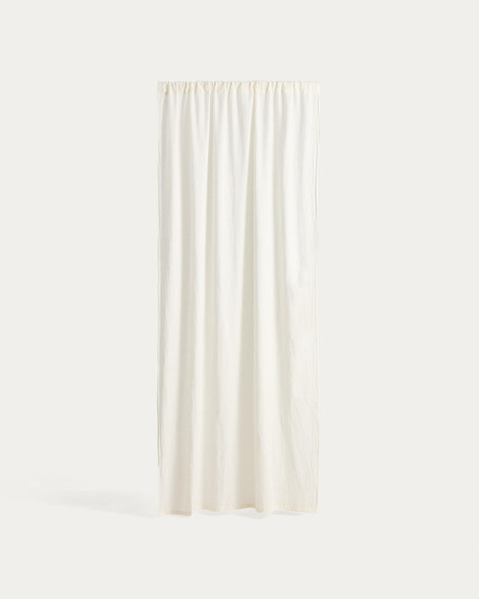 Nolira ecru linen blend curtain 140 x 270 cm