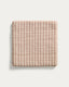Dirome beige striped 100% PET chair cushion 40 x 40cm