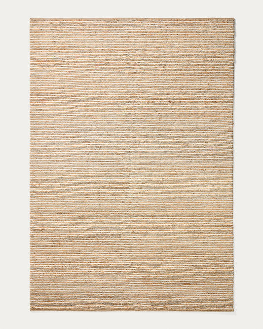 Derule beige jute and wool rug 200 x 300cm