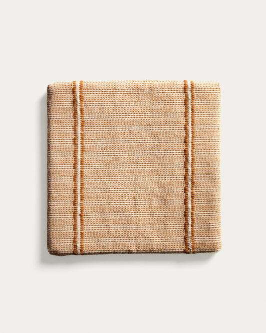 Drati orange 100% PET chair cushion 40 x 40 cm