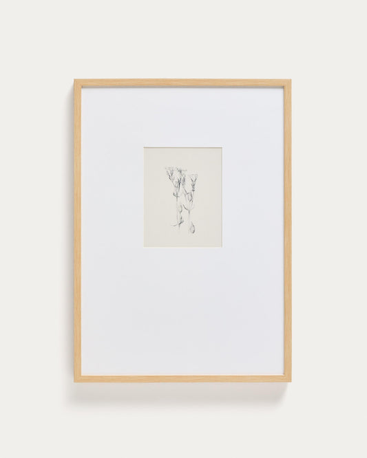 Lirena picture with botanical illustration 50 x 70cm