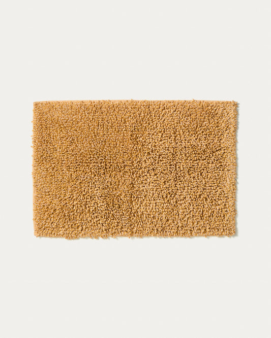 Aroia mustard bouclé melange bathmat 50 x 70cm