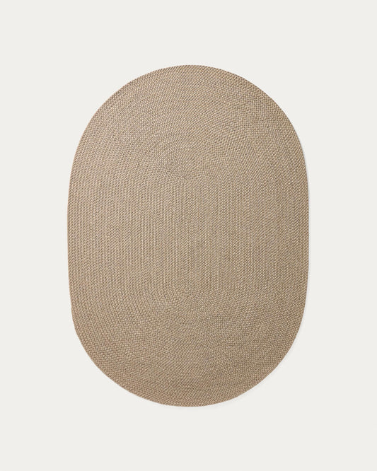 Despas beige synthetic fibre rug 160 x 230cm