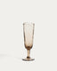 Sileia wine glass made of brown recycled glass