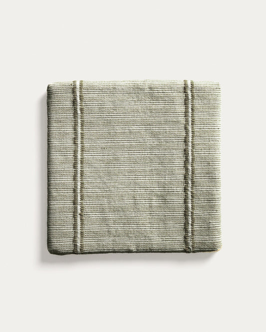 Drati green 100% PET chair cushion 40 x 40 cm