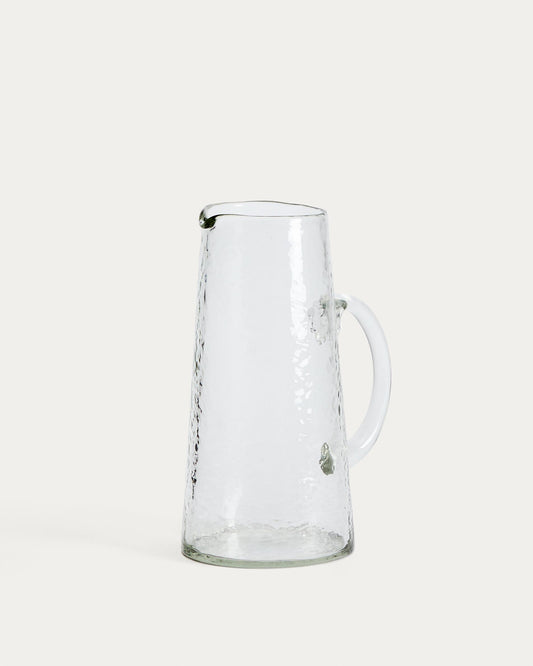 Obila transparent recycled glass jug
