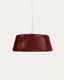 Aldet ceiling lamp shade in terracotta flat rope cord Ø46cm