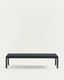 Sorells coffee table in grey aluminum 63 x 144,6 cm