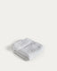 Olvira 100% cotton white jacquard hand towel 30 x 50cm