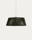 Aldet ceiling lamp shade in green flat rope cord Ø46cm