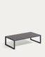 Comova 100% outdoor coffee table made from black aluminium, 60 x 114 cm