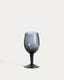 Sileia wine glass made of blue recycled glass