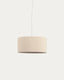 Nazli small linen ceiling light shade with beige finish Ø 40 cm