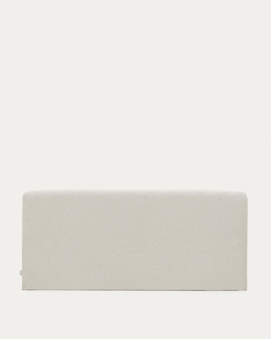 Pearl chenille Valma headboard with removable cover for beds up to 160 cm wide